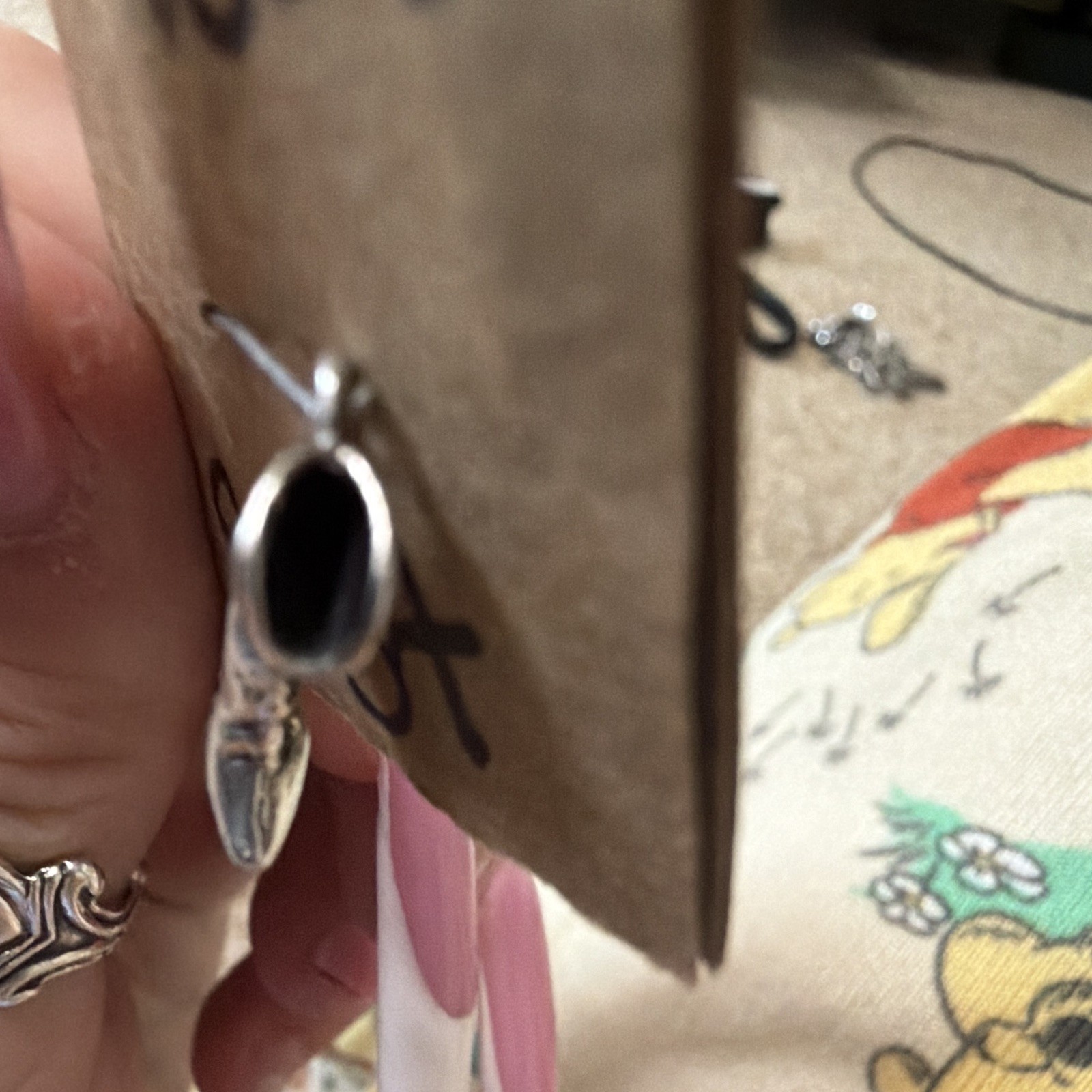 Vtg Sterling Silver Western Cowboy Boot Charm 3D Texas NEW JUMP RING 925 Vintage