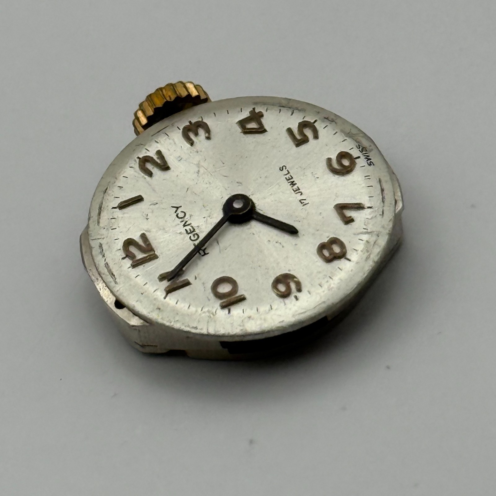 FHF 69-21 Watch Movement Regency 17 Jewels Swiss Manual Wind Parts Repair 15.3mm