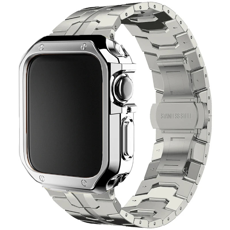 Metal Band+TPU Case For iWatch Ultra 3 Series 11 10 9 8 SE 38-49mm Kit Accessory