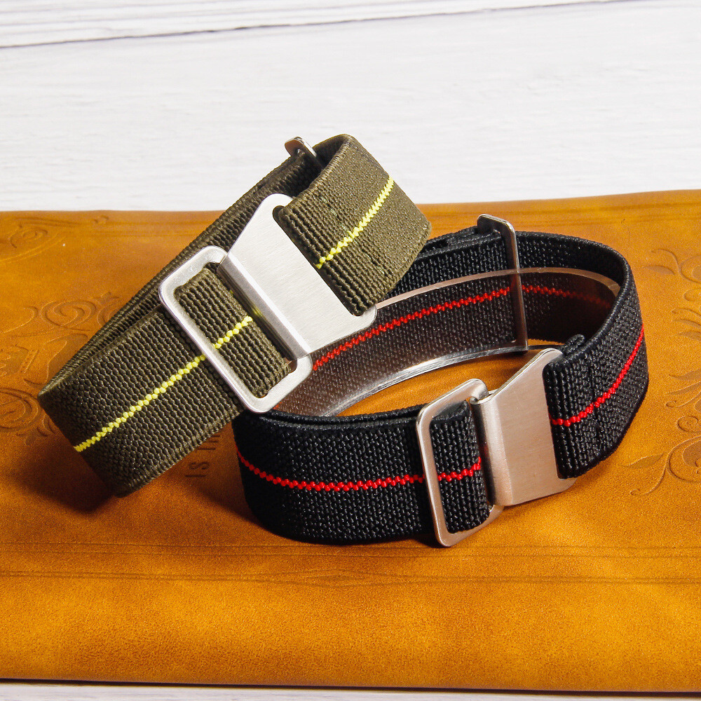 High Quality Nylon Canvas Watch Strap Band Military Diver 18/20/22mm One-Piece