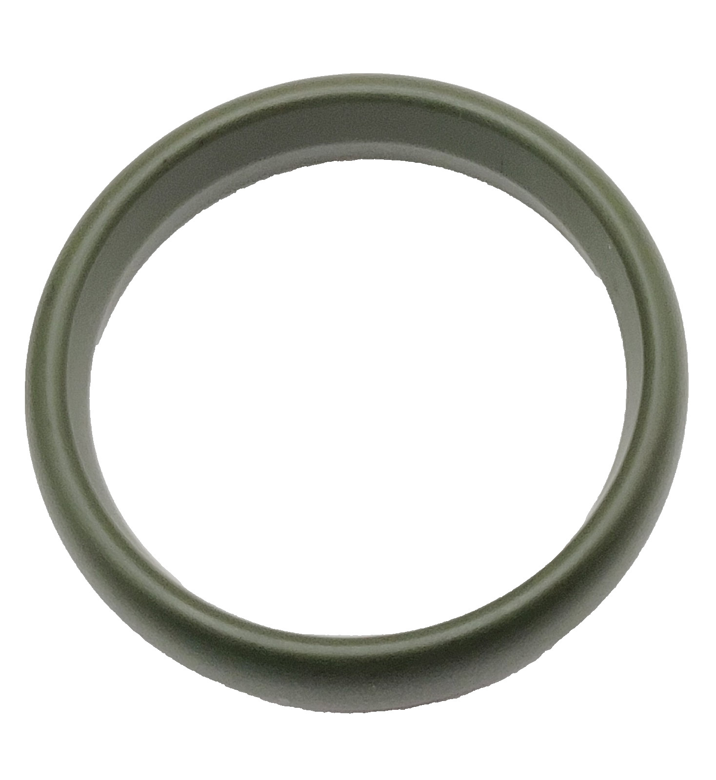 Olive Moss Army Green Color Smooth Matte Resin Fall Color Bangle Bracelet 8 Inch