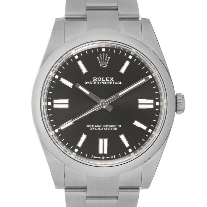 ROLEX Oyster Perpetual 41 124300 Black Warranty 2025 Box/Paper