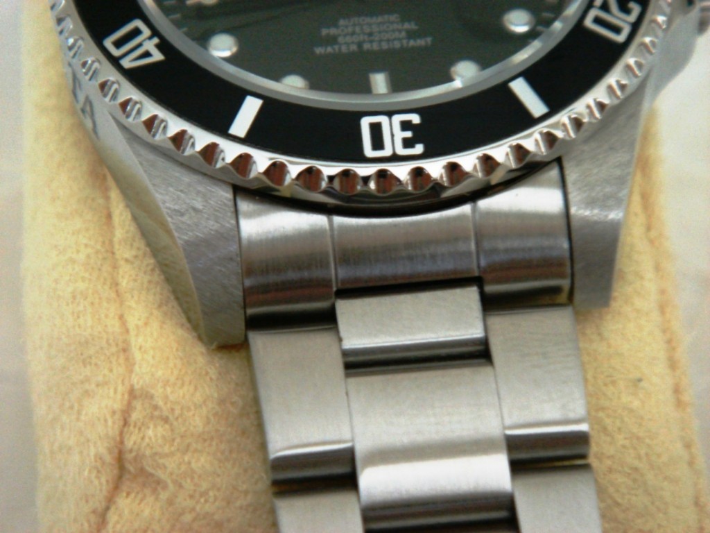 22mm Curved End OYSTER Solid Stainless Steel bracelet Fit Seiko 7S26-0040 SKX031