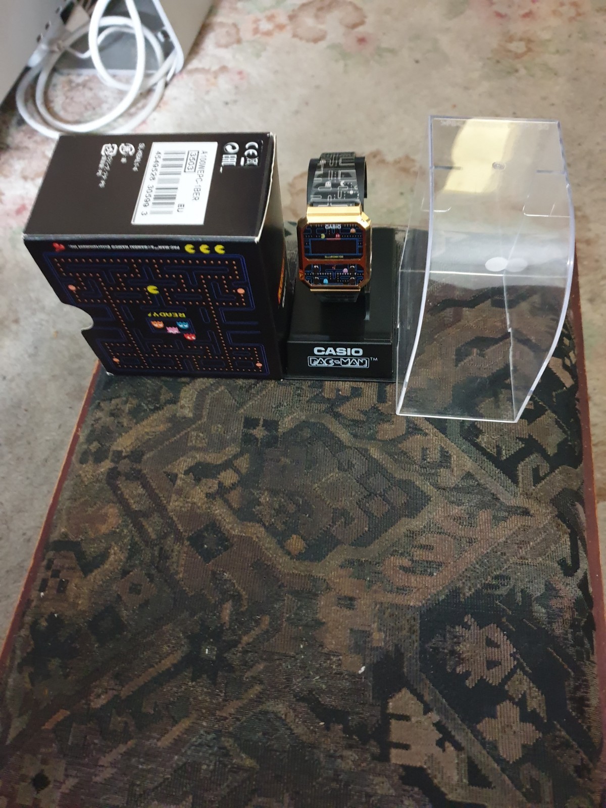 Casio Pacman A100 Wepc-1ber Limited Edition Watch In Mint Condition with Box