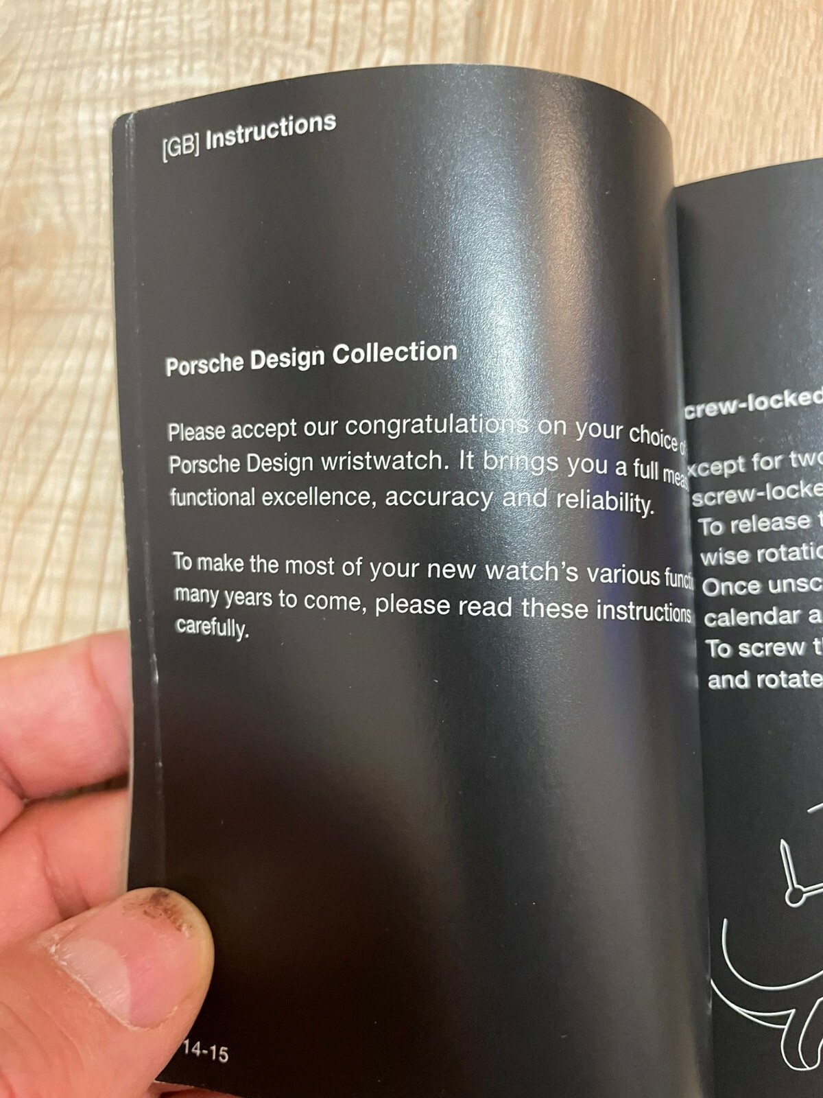 Porsche Design PAC PTC PGC P’6612 Instruction manual Hard to find