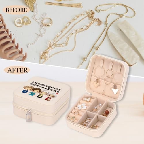 Golden Girls Merchandise, Travel Jewelry Case Box Organizer, Friendship Gifts