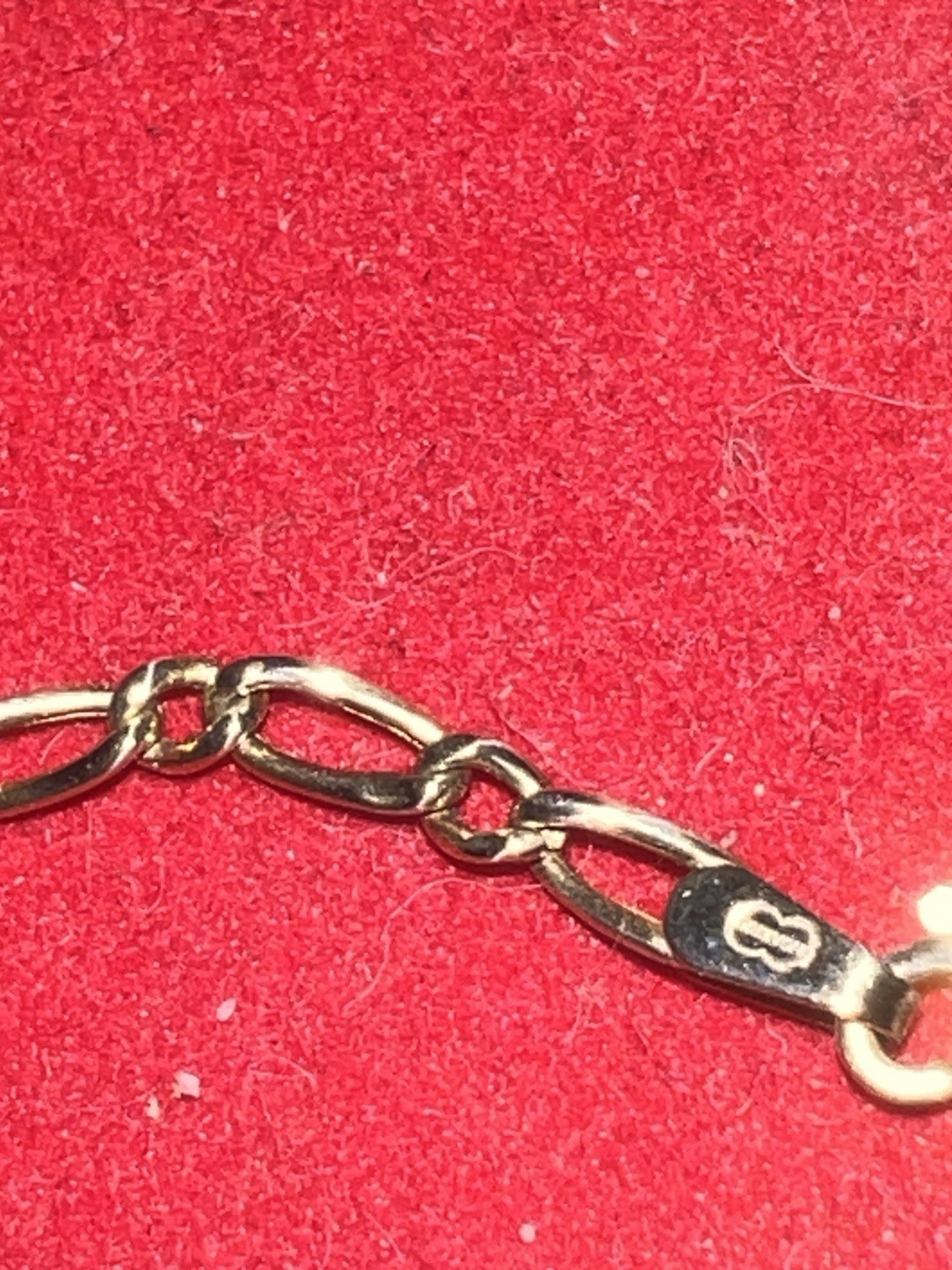 UNOAERRE UNUSUAL 14K YELLOW GOLD 9.5″ CHAIN BRACELET/ANKLET 2.8 g. Exc