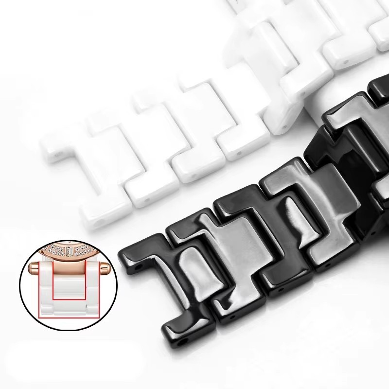 Ceramic Smartwatch Band Watch Strap 14 15 16 17 18 19 20 22 24mm Quick Release