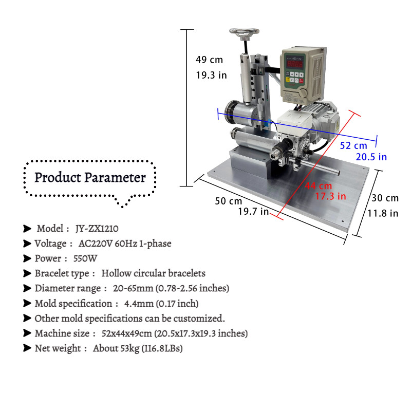 Hand bracelet processing machine electric extrusion machine rolling machine 220V