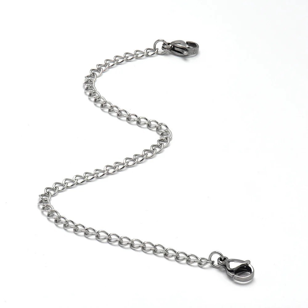 2-Pack Extender /Safety Chain Extender Necklace Bracelet Lobster lock 1″ To 6″