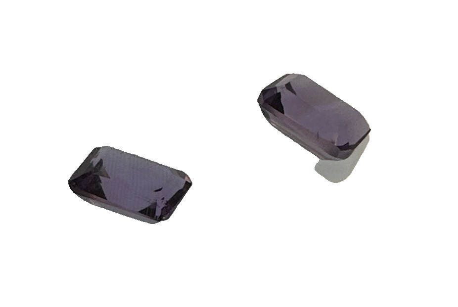 Amethyst Matched Pair 7x5mm Emerald Cut – Approx 2.00 TCW Loose Gemstones