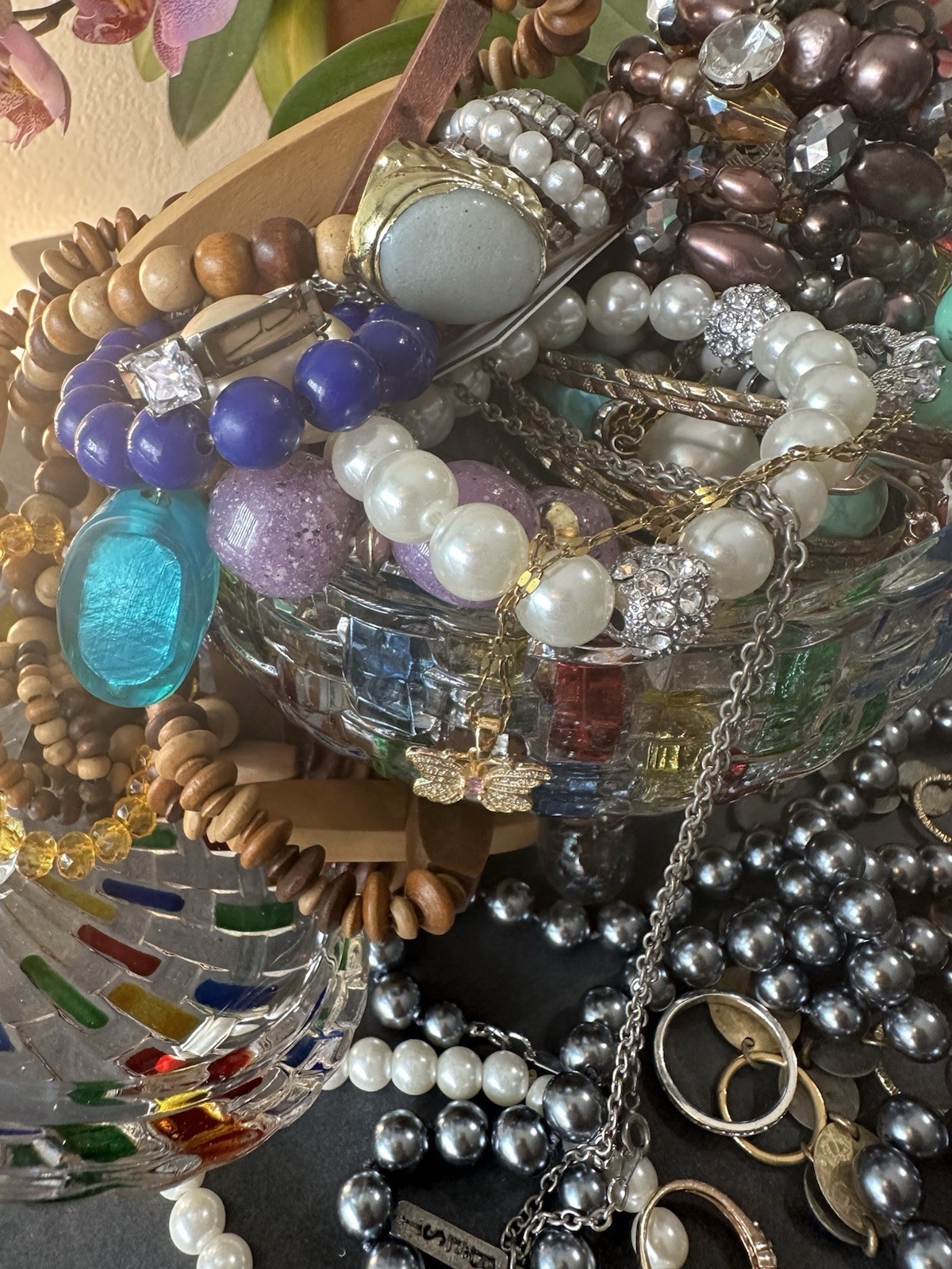 mystery jewelry jar vintage