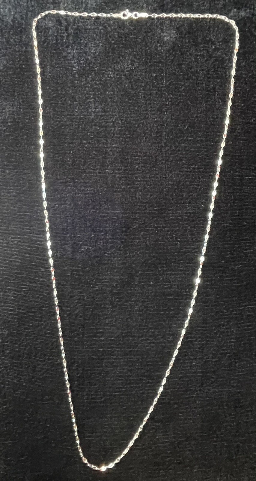 BEAUTIFUL Twisted Serpentine 30″ Chain In Sterling Silver Necklace, 3.29g