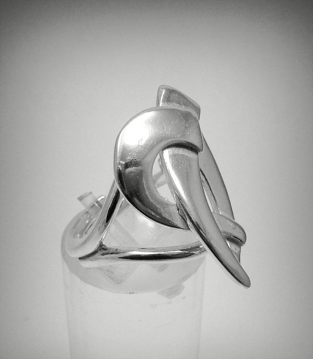 Extravagant Sterling Silver Ring Solid 925 Adjustable Size Nickel Free Handmade