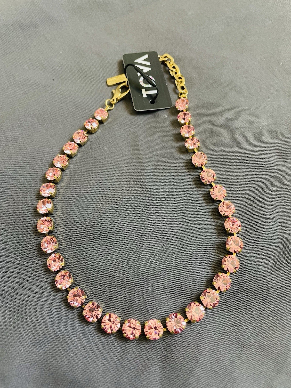 TOVA- Salon de Bijoux The Oakland Necklace Rose Gold Tone New with Tags