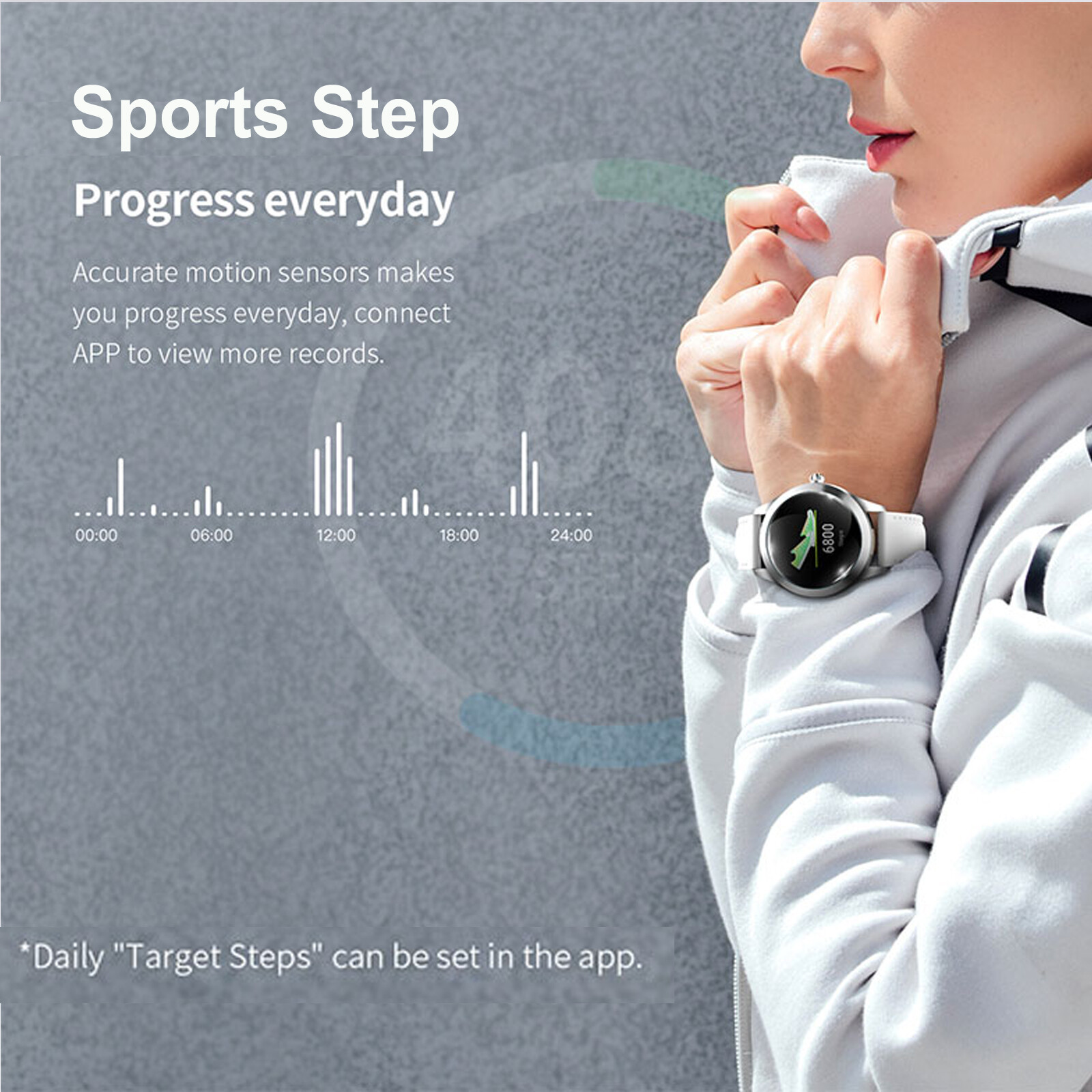Women Smart Watch Fitness Tracker Sleep Monitor Smartwatch for Android iOS