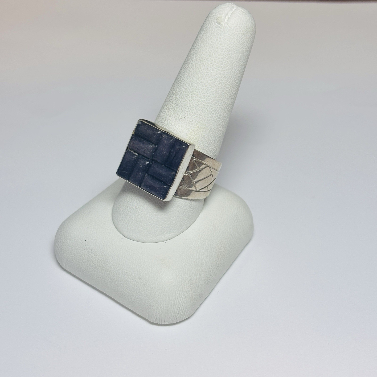 DTR Jay King Sterling 925 Silver Amethyst Square Ring Sz 10.75-.31