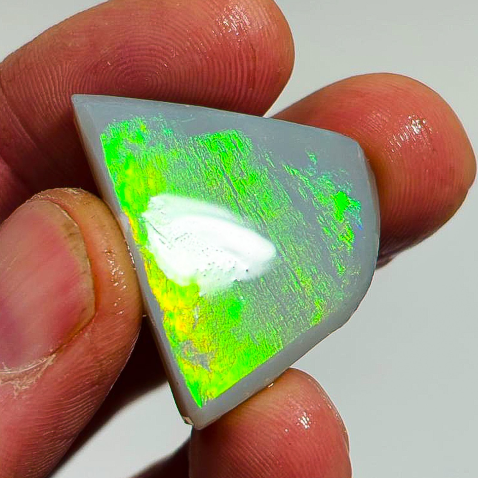38.20 carat Lightning Ridge Opal dark base Rub Australian Rough OPL270 Opal UK