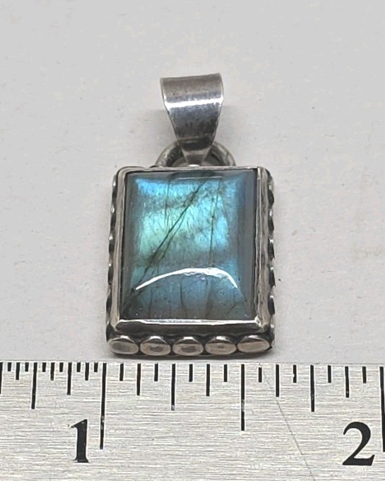 Sterling Silver Laboradite Pendant