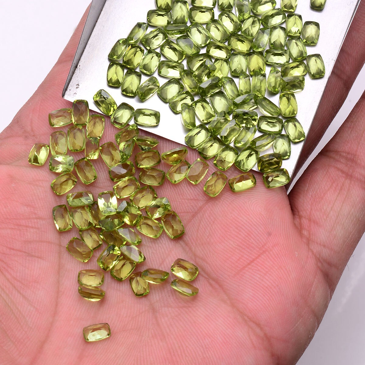20 Pcs VVS Natural Peridot 6mm*4mm Calibrated Ravishing Color Lustrous Gemstones