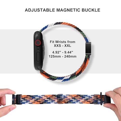 Magnetic Braided Loop Band 38mm/40mm/41mm/42mm(series 11/10) A-Starlight