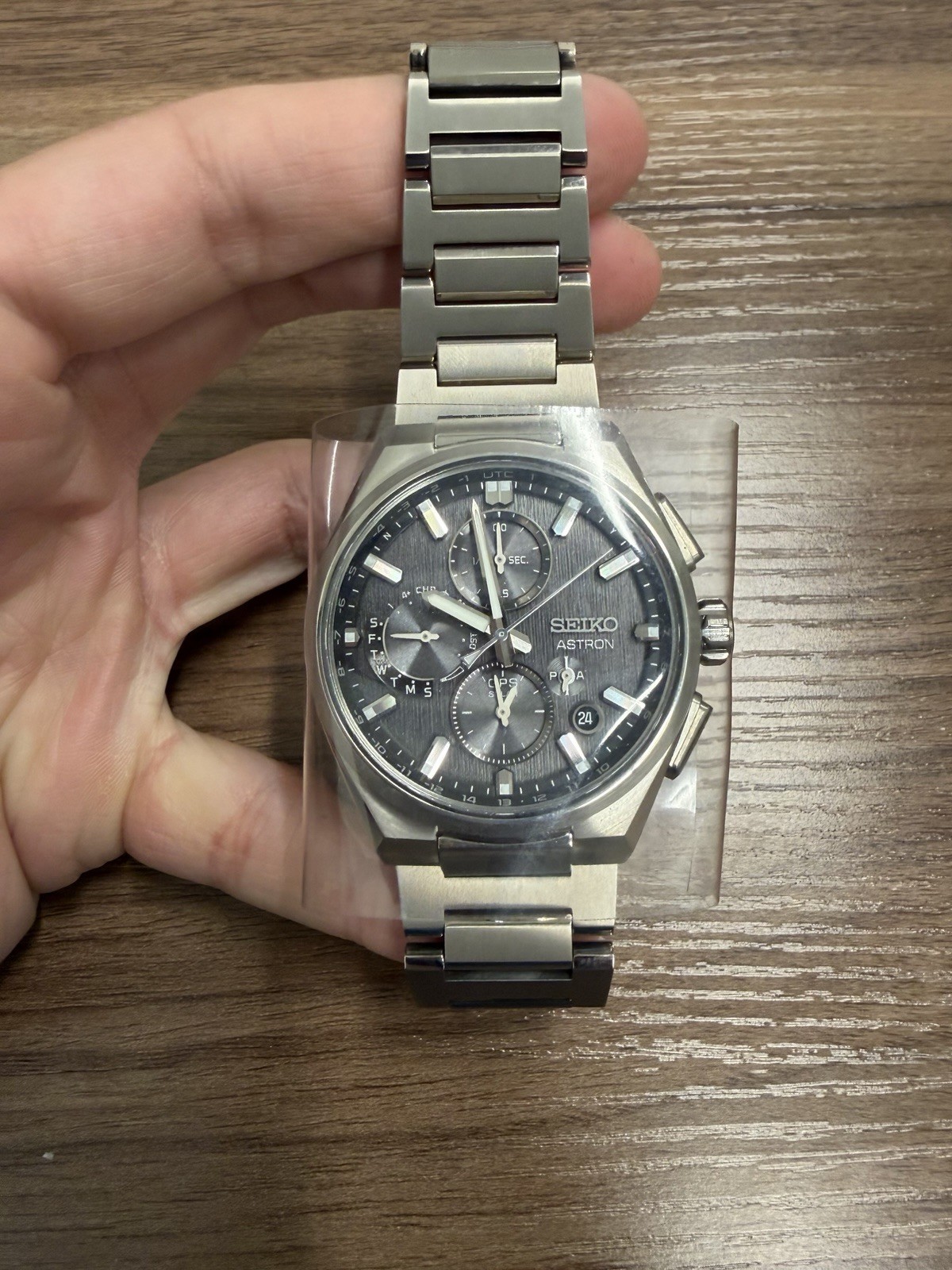 Seiko Astron GPS Solar Caliber 5X83 Radio Titanium Chronograph Watch – SSH163