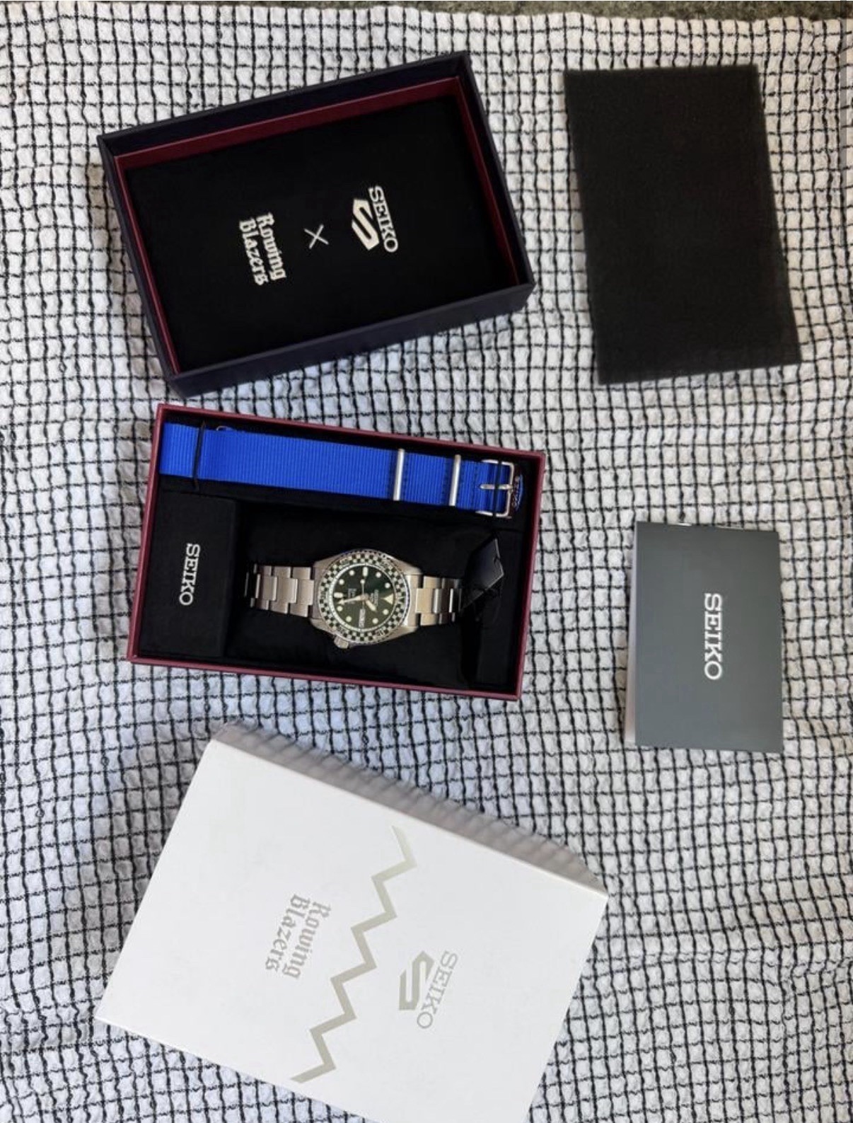 Seiko 5 X Rowing Blazers X Wind Vintage Rally – Green 38mm – SRPM21 – 2 Straps