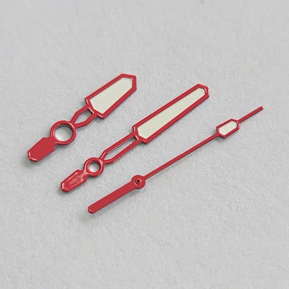 1 Set Red Candy Watch Hands For NH35 NH36 ETA2824/2836 Luminous 8x12x12.5mm