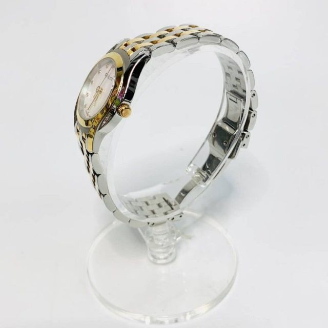 Gucci Women’s Quartz Watch Shell Dial 27mm SS GP Conb Condition B