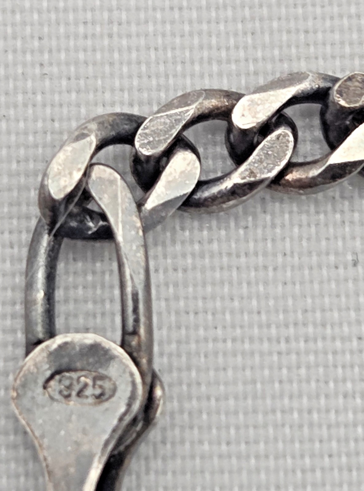 Classic Style Sterling Silver Chain Necklace .925 Approximately 10 Inches Long