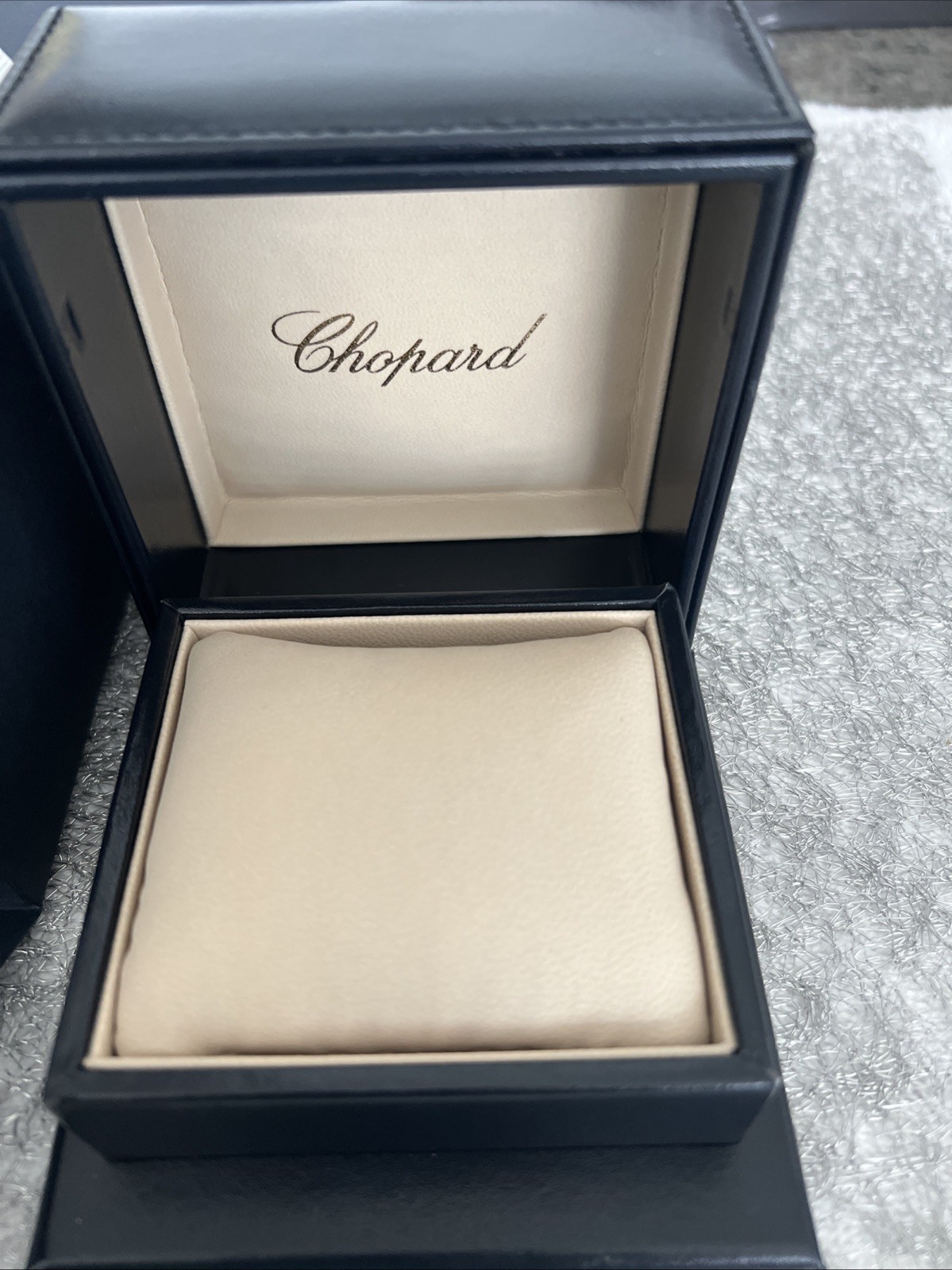 Chopard Jewelry Storage Case Dark Blue, Classic Luxury, Empty Box 4″x4″x2″