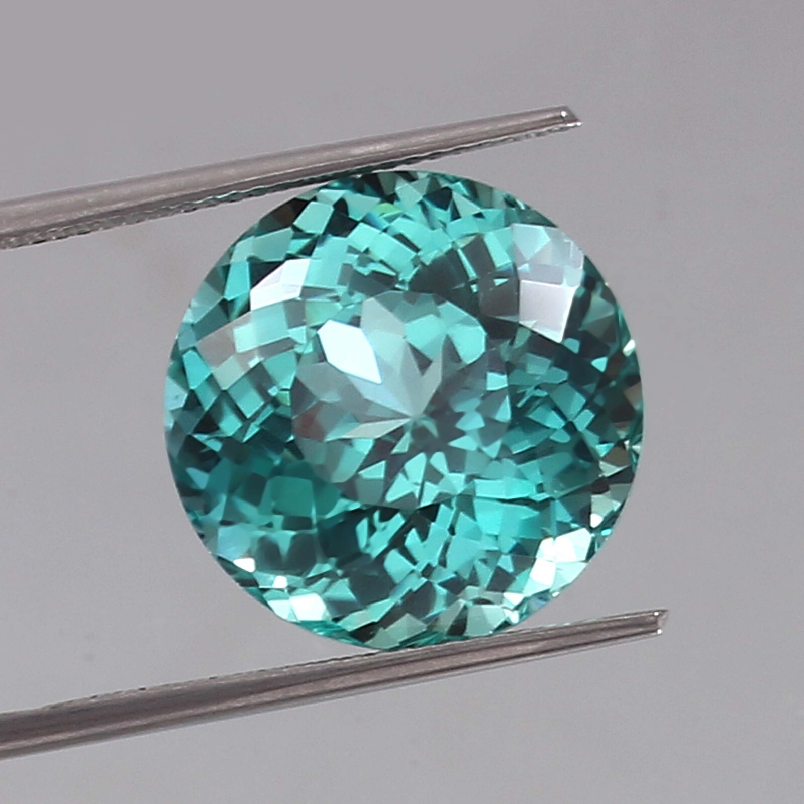 AAA Natural Ceylon Blue Green Parti Sapphire Round Cut Loose Gemstone 23.10 Ct