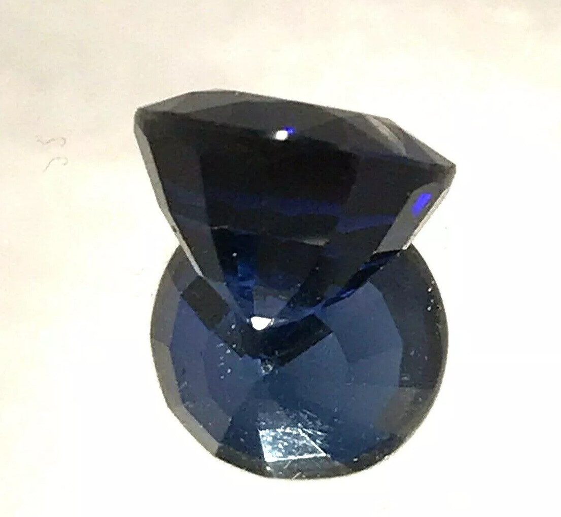 4.05 Ct Natural Blue Sapphire,excellent Round Cut , SI2 Clarity 9 mohs