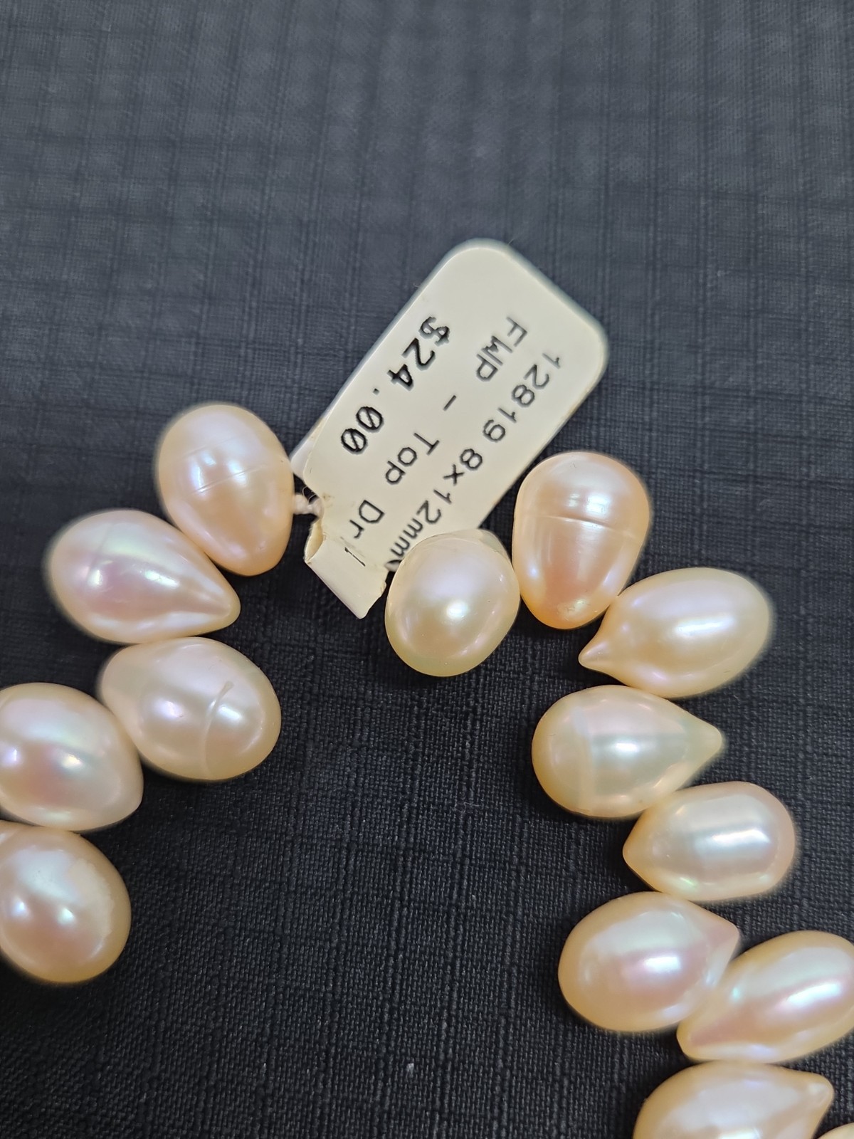 FWP Necklace Pearls Only Large Fresh Water High Luster x3 White Cream NO Chain