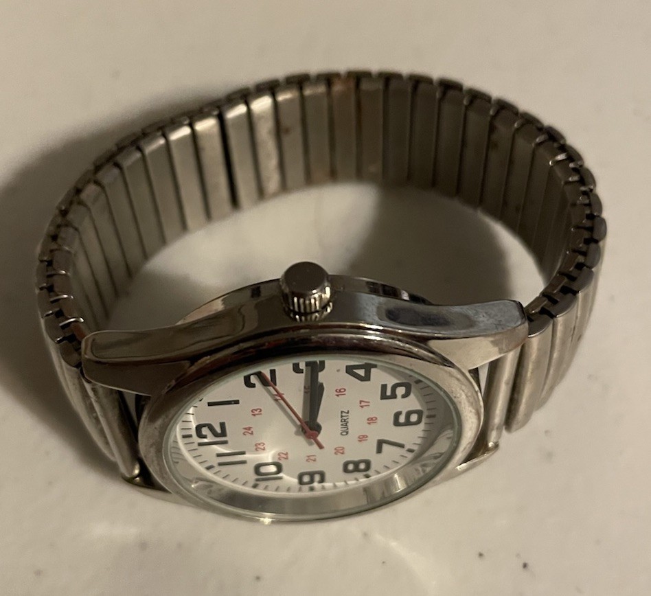 Accutime Watch Corp. WMM5002WM1 Model PC21J Japan Stainless Steel-RUNS