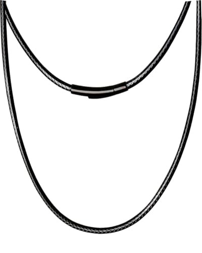 Flexible 2MM/3MM/4MM/5MM ，14″ to 42″ Waterproof Braided 18 inch-Thin 2mm Black