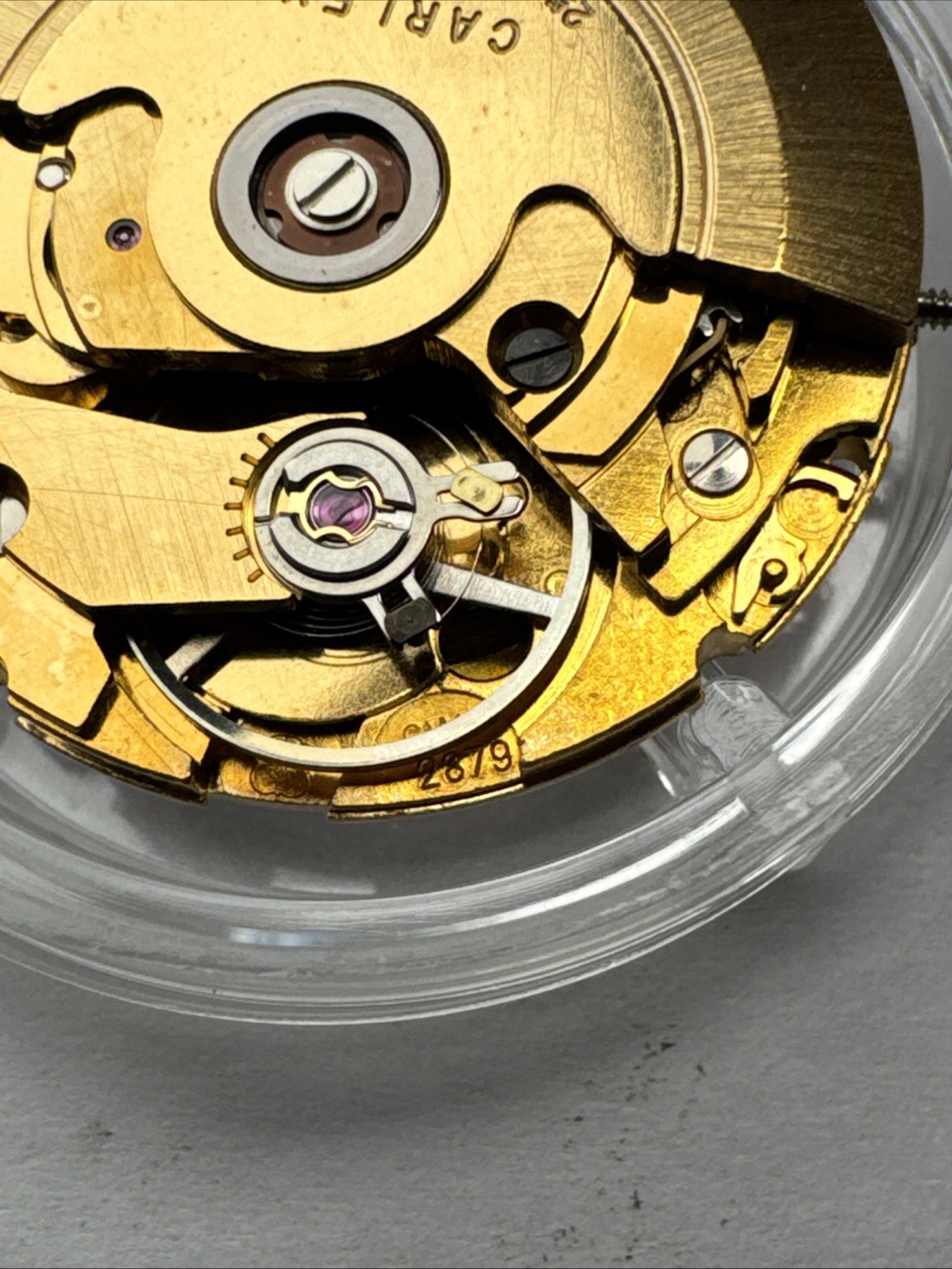 MINT ETA 2879 AUTOMATIC WATCH MOVEMENT 25 Jewel CARLEX Swiss White Day Date