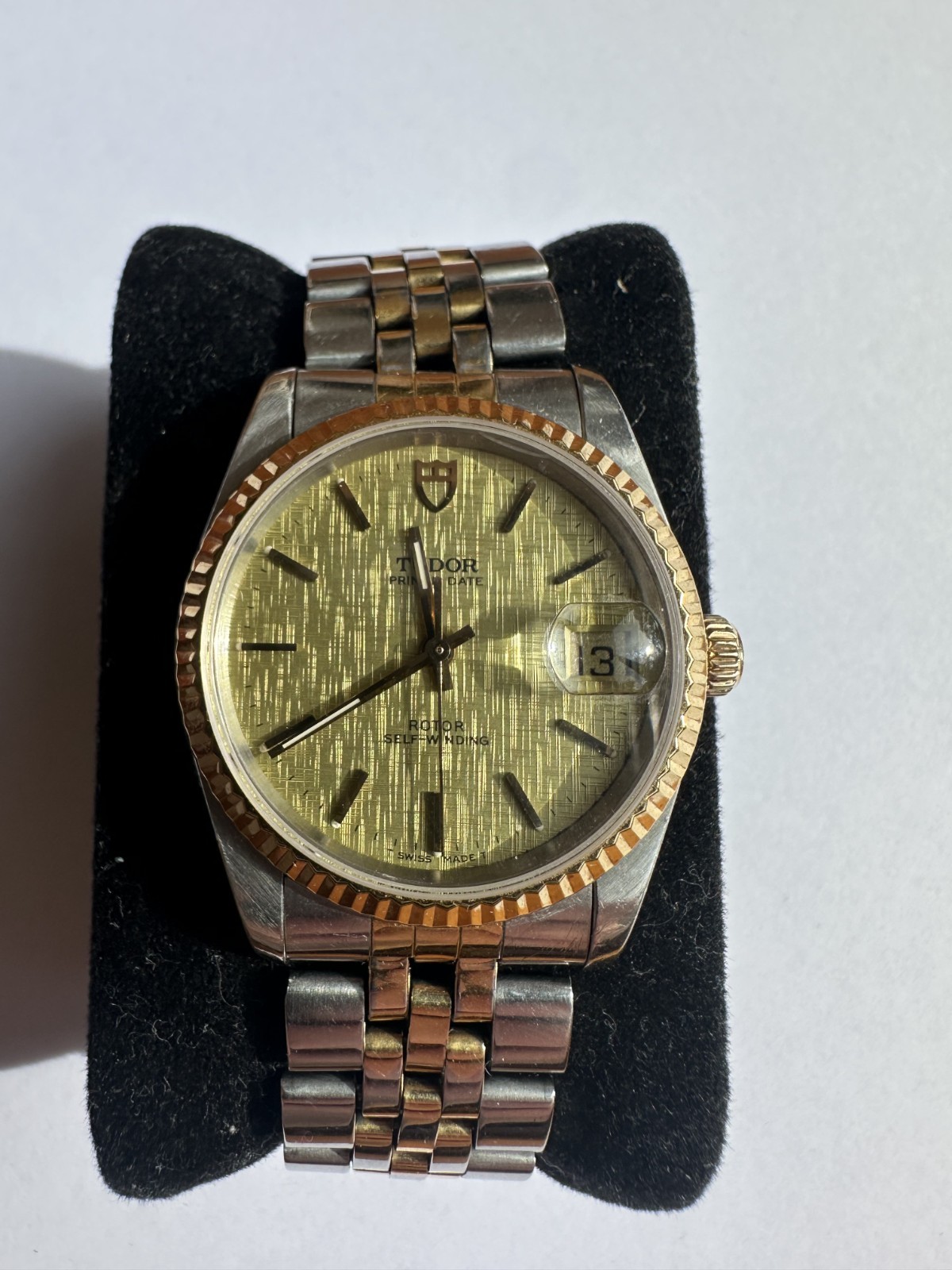 Tudor Prince Oysterdate 74033 Champagne Linen Dial Two-Tone Automatic