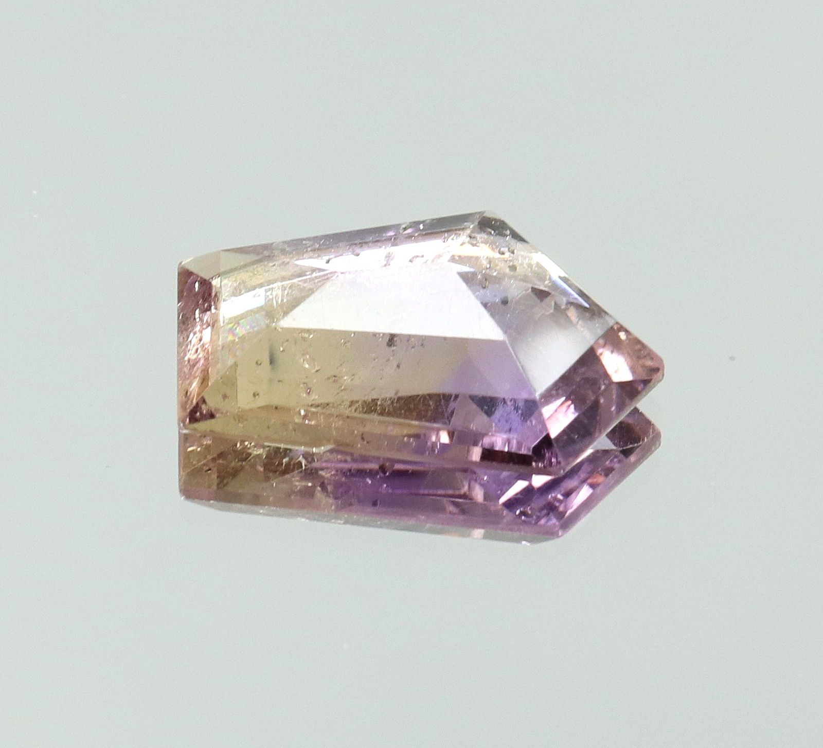 Natural Bolivia Ametrine Bi-Color 5.95 Ct Untreated Certified Loose Gemstone