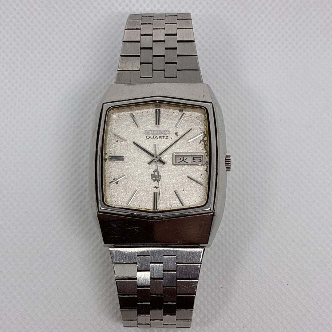 Good condition, non-working Seiko men’s watch, Day-Date vintage hexagon.