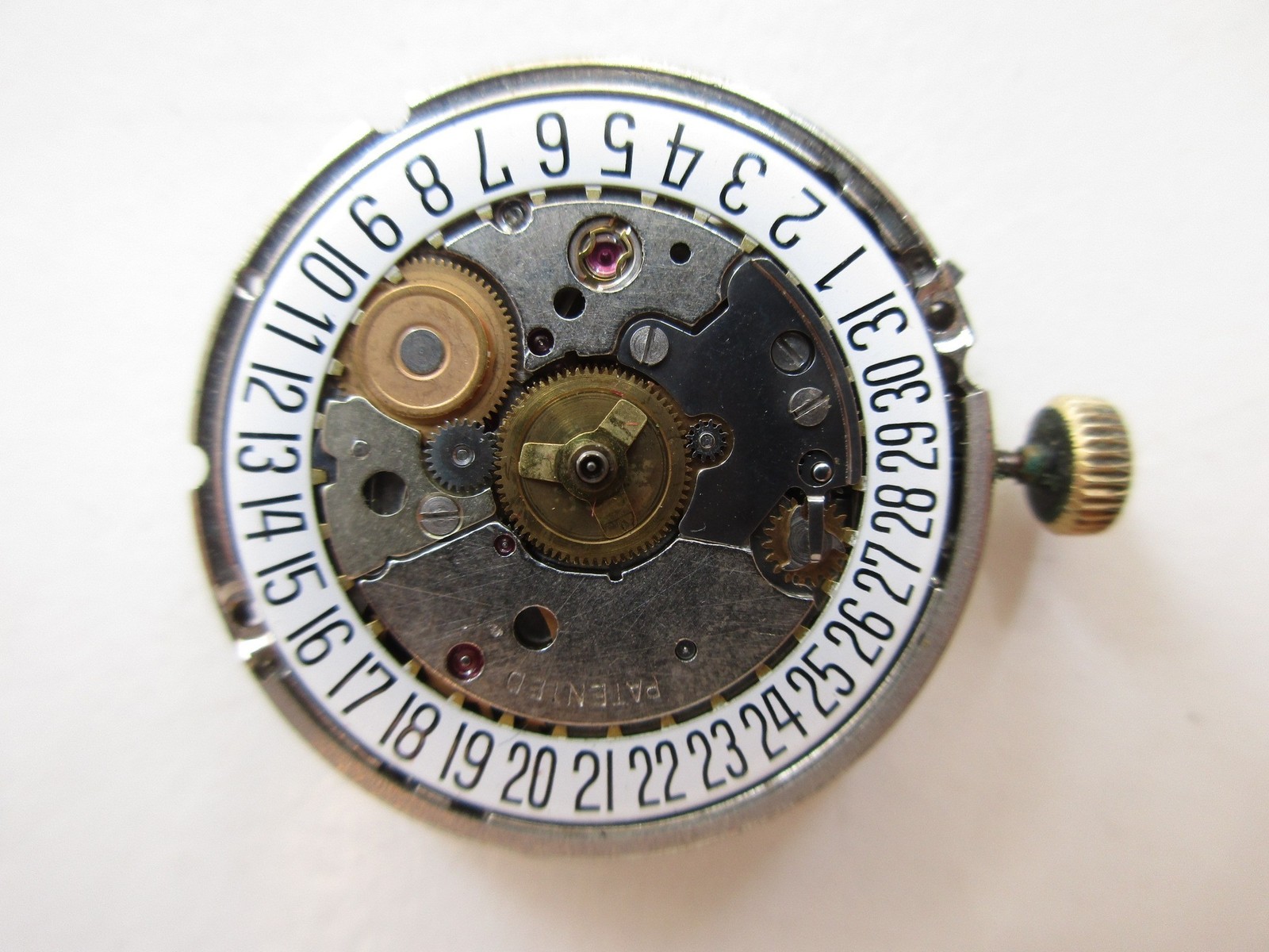 ETA cal. 2783 Swiss automatic watch movement – white date at 6 – running