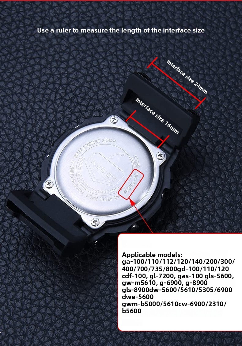 For Casio G-shock Quality Nylon Watch Band Strap DW-5600 GA-110 Connector 16mm