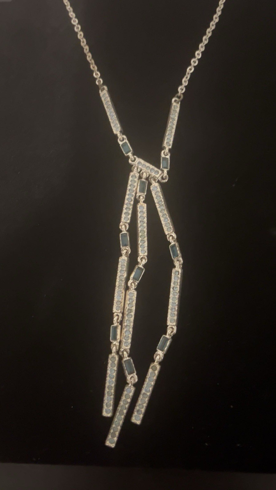 Vintage Napier Crystal Rhinestones Necklace 15 Inches