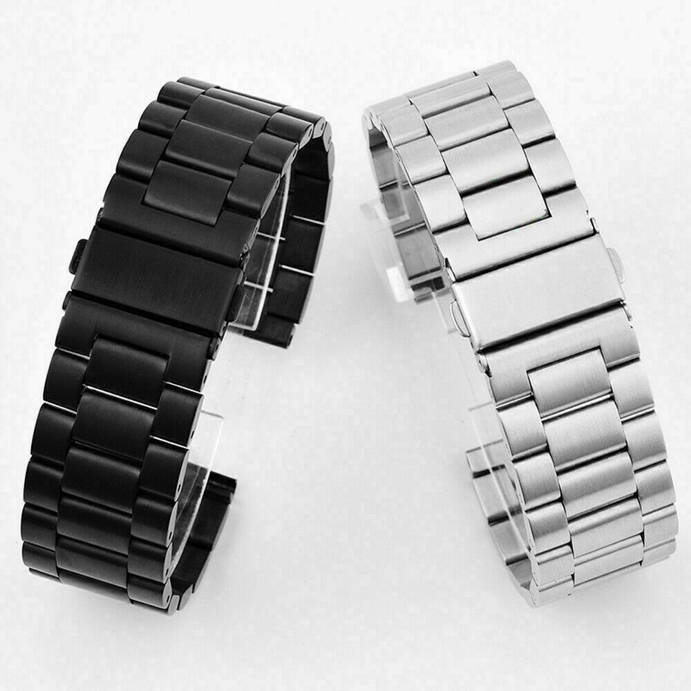 18/20/22/23mm Stainless Steel Metal Bracelet Watch Band Universal Wrist Strap
