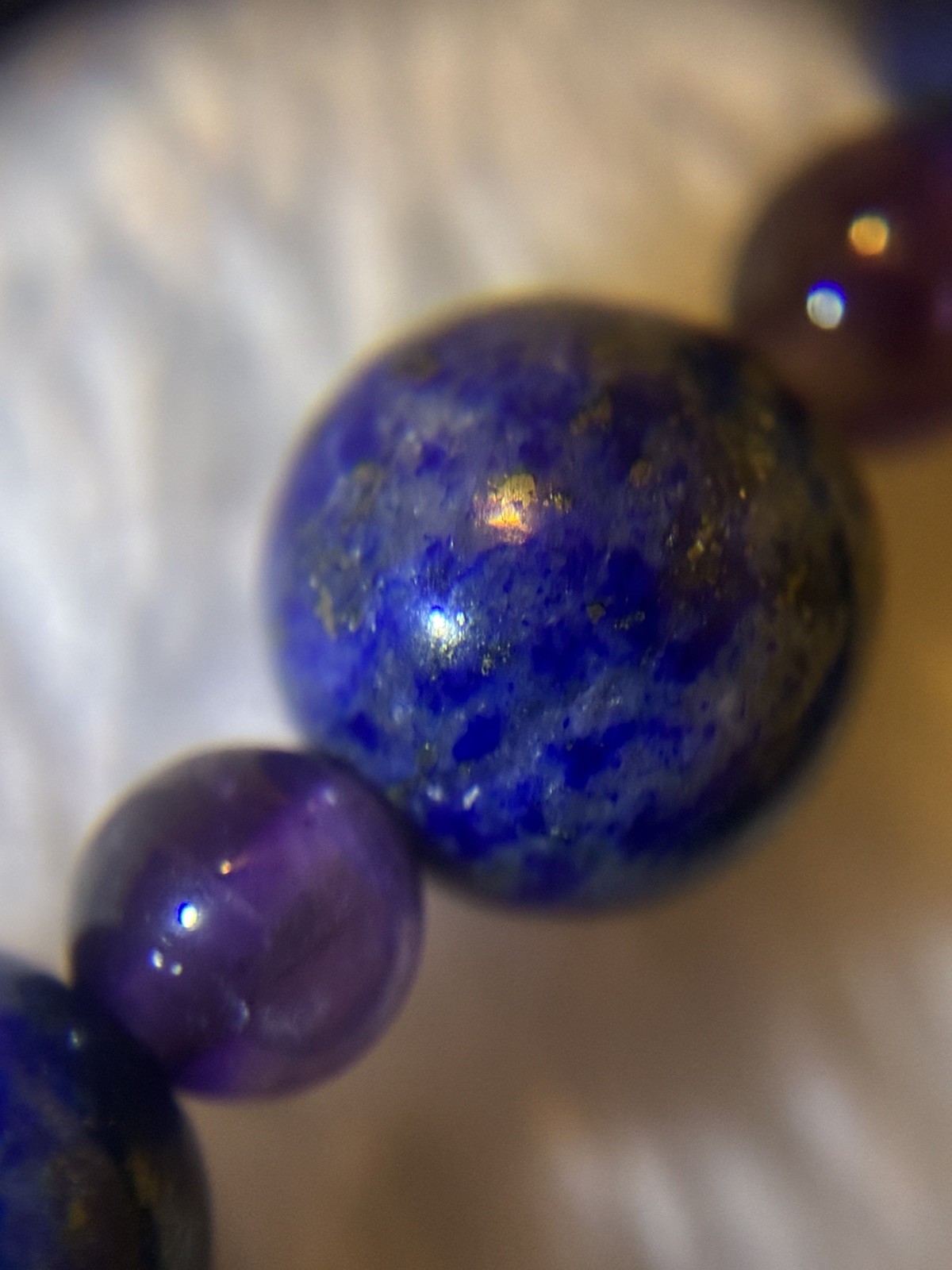 Jay King DTR Lapis Lazuli Beaded Necklace Sterling Silver 925 Mine Finds 35.5”