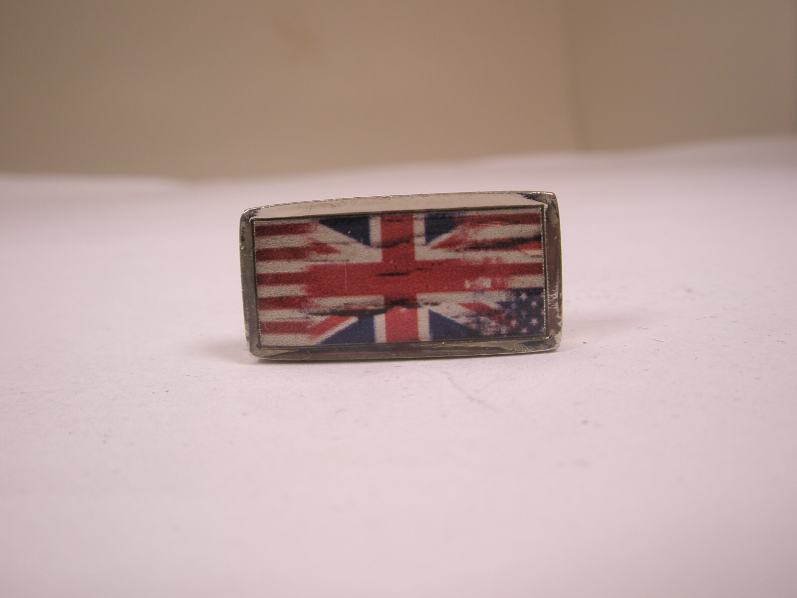UK United Kingdom Flag Jack SINGLE MODERN Cuff Link replace lost/broken zi17