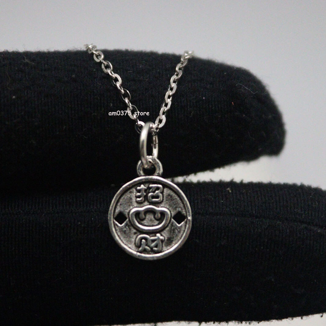 Real 925 Sterling Silver Women Men Lucky Coin Pendant 17*11mm /1.61g Gift