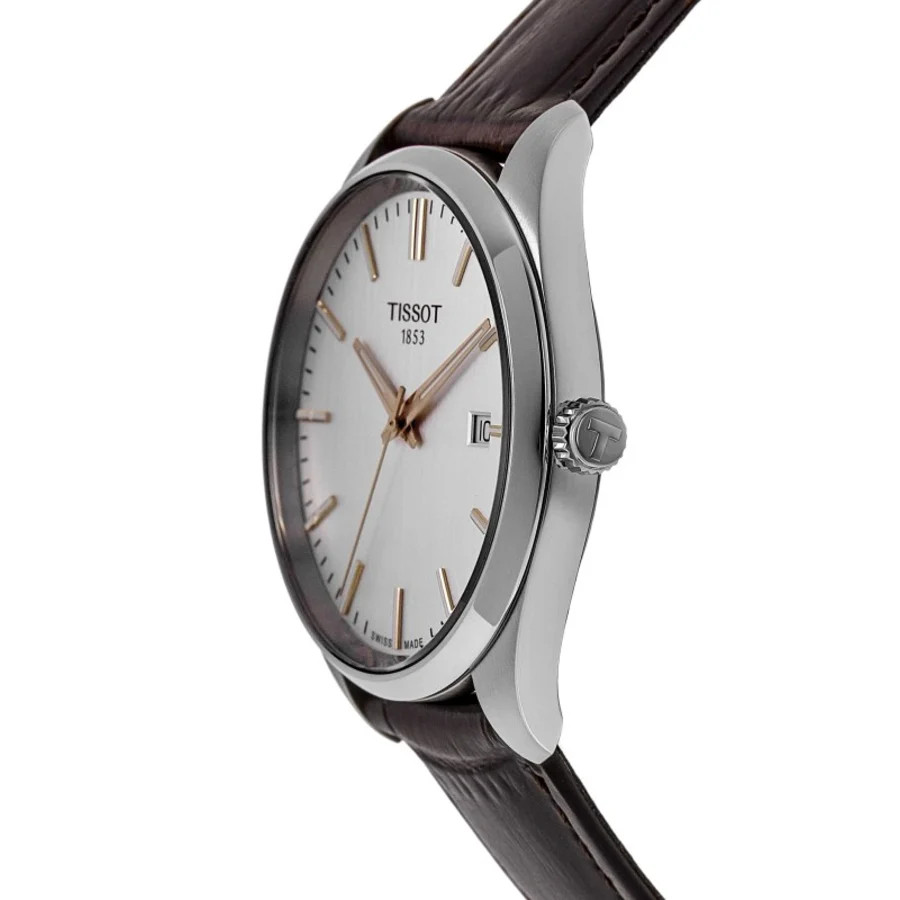 New Tissot PR 100 Quartz Silver Dial Brown Men’s Watch T150.410.16.031.00