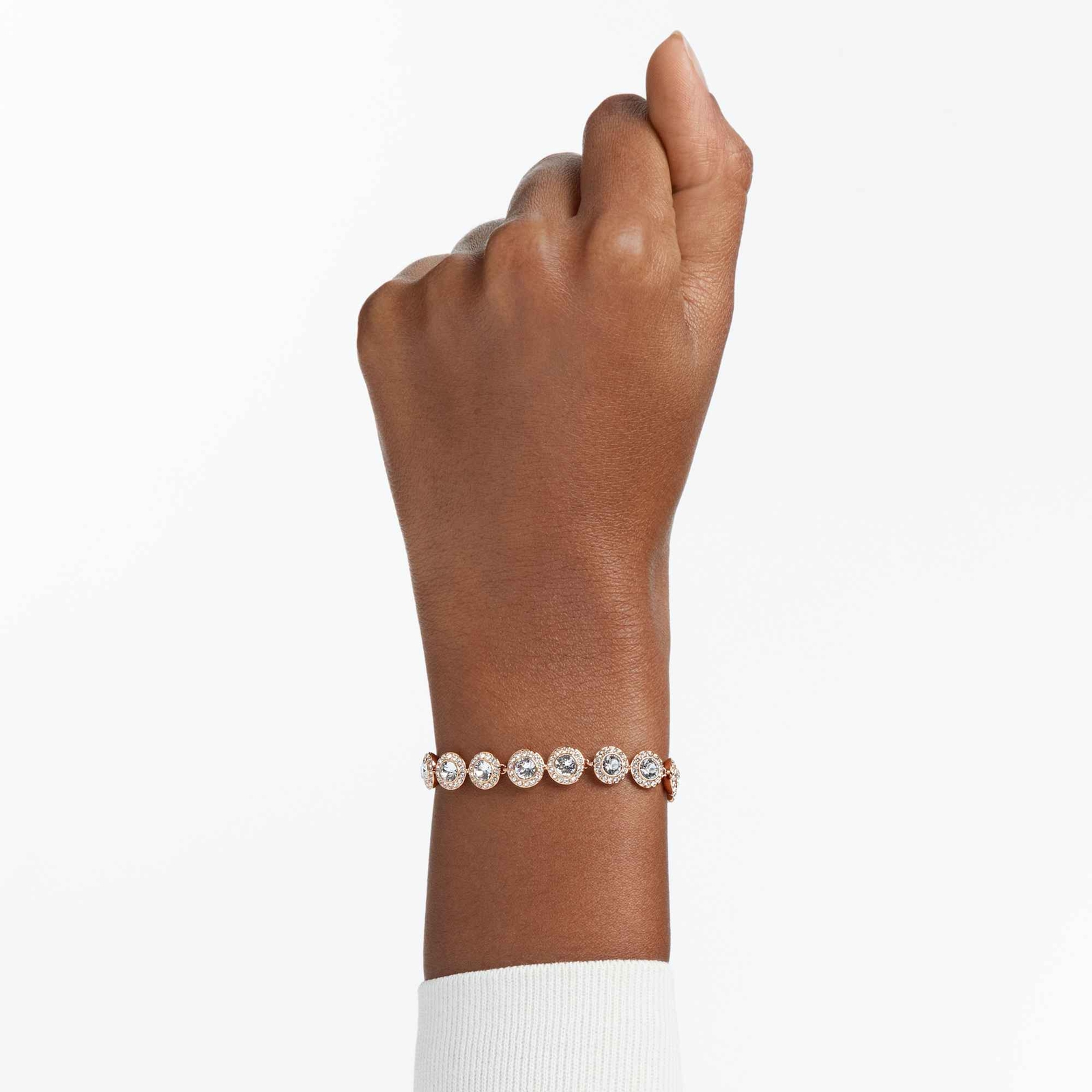 Swarovski Angelic Crystal Rose Gold/Rose Gold Plated Soft Bracelet 5240513