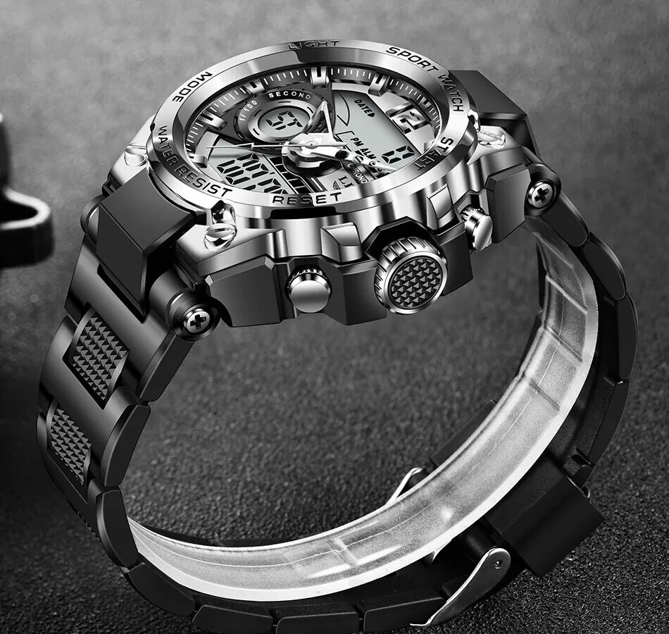 Military Tactical Waterproof Digital Sports Watch LED Backlight TAC Wristwatch